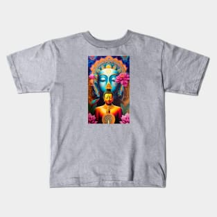 Buddha Mandala and the tree of life with lotus Kids T-Shirt